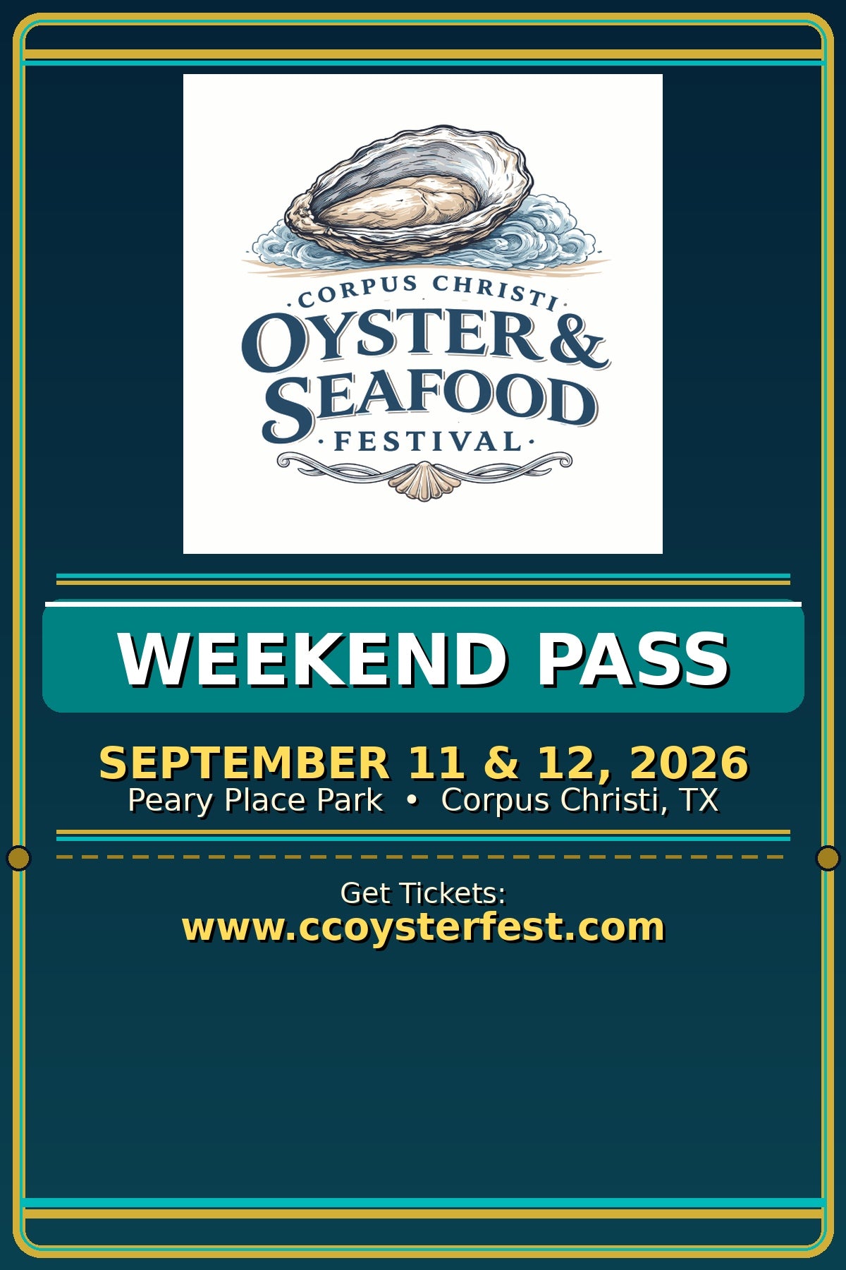 Corpus Christi Oyster & Seafood Festival Passes